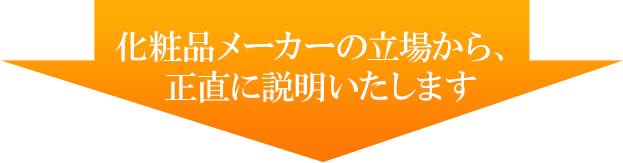 化粧品メーカーの立場から、正直に説明いたします